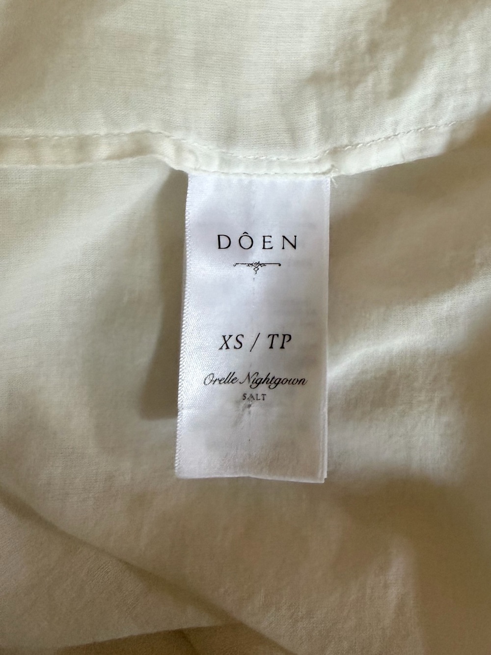 DOEN -Salt- Orelle Nightgown XS - Picture 9 of 10